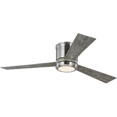 Generation Lighting Fans - Clarity 52" LED Ceiling Fan - Brushed Steel - 3CLYR52BSLGD-V1