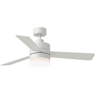 Generation Lighting Fans - Era 44" Indoor/Outdoor LED Ceiling Fan - Matte White - 3ERAR44RZWD