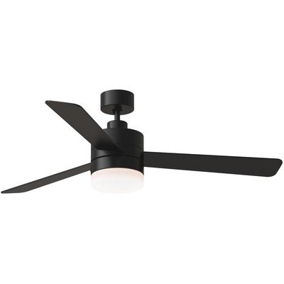 Generation Lighting Fans - Era 52" Indoor/Outdoor LED Ceiling Fan - Midnight Black - 3ERAR52MBKD