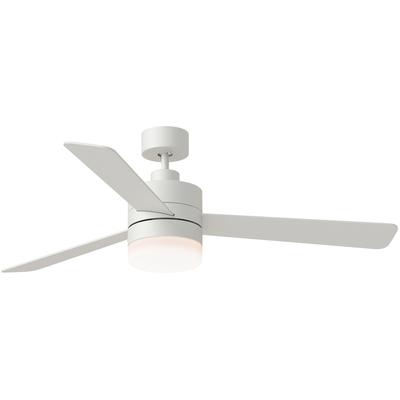 Generation Lighting Fans - Era 52" Indoor/Outdoor LED Ceiling Fan - Matte White - 3ERAR52RZWD