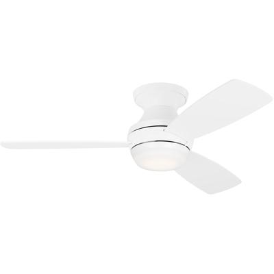 Generation Lighting Fans - Ikon 44" Hugger LED Ceiling Fan - Matte White - 3IKR44RZWD