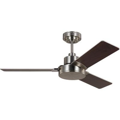 Generation Lighting Fans - Jovie 44" Indoor/Outdoor Ceiling Fan - Brushed Steel - 3JVR44BS