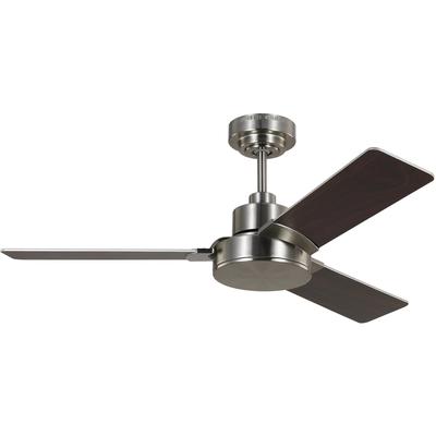 Generation Lighting Fans - Jovie 44" Indoor/Outdoor Ceiling Fan - Brushed Steel - 3JVR44BS