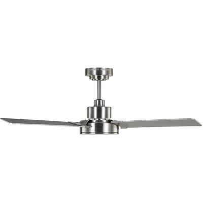 Generation Lighting Fans - Jovie 44" Indoor/Outdoor Ceiling Fan - Brushed Steel - 3JVR44BS