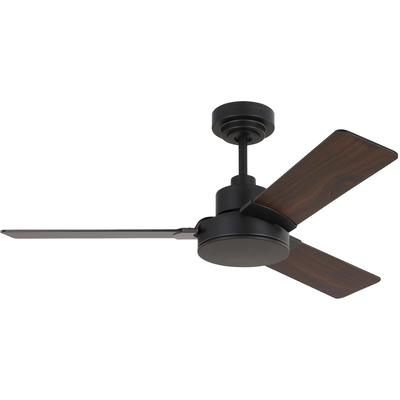 Generation Lighting Fans - Jovie 44" Indoor/Outdoor Ceiling Fan - Midnight Black - 3JVR44MBK