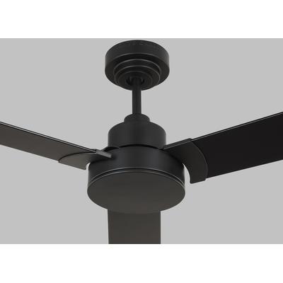 Generation Lighting Fans - Jovie 44" Indoor/Outdoor Ceiling Fan - Midnight Black - 3JVR44MBK