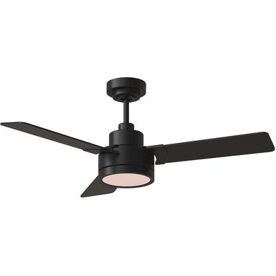 Generation Lighting Fans - Jovie 44" Indoor/Outdoor LED Ceiling Fan - Midnight Black - 3JVR44MBKD