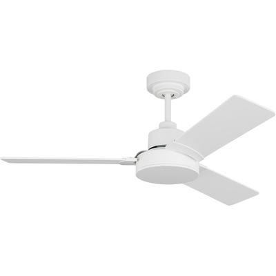 Generation Lighting Fans - Jovie 44" Indoor/Outdoor Ceiling Fan - Matte White - 3JVR44RZW