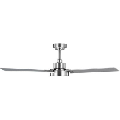 Generation Lighting Fans - Jovie 52" Indoor/Outdoor Ceiling Fan - Brushed Steel - 3JVR52BS