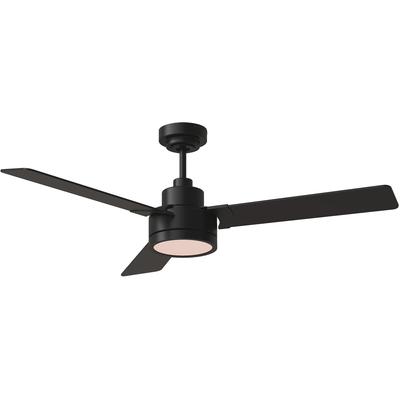 Generation Lighting Fans - Jovie 52" Indoor/Outdoor LED Ceiling Fan - Midnight Black - 3JVR52MBKD