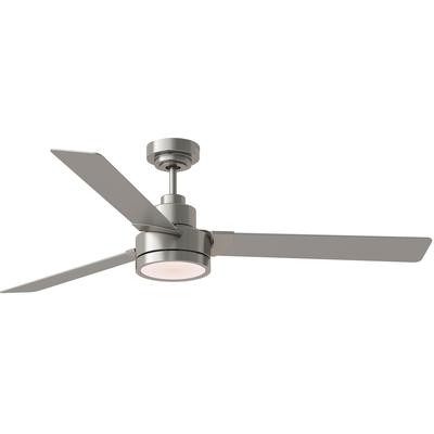 Generation Lighting Fans - Jovie 58" Indoor/Outdoor LED Ceiling Fan - Brushed Steel - 3JVR58BSD