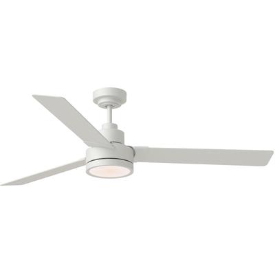 Generation Lighting Fans - Jovie 58" Indoor/Outdoor LED Ceiling Fan - Matte White - 3JVR58RZWD