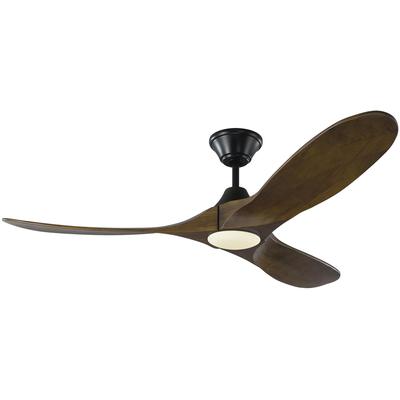 Generation Lighting Fans - Maverick II 52" LED 3-Blade Ceiling Fan - Black - 3MAVR52BKD