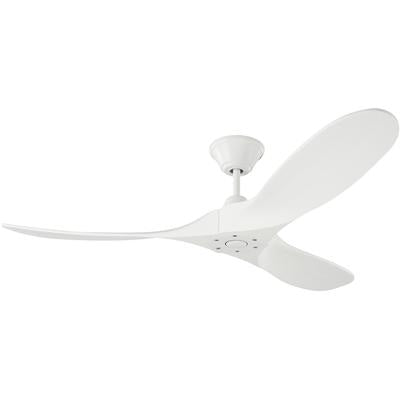 Generation Lighting Fans - Maverick II 52" 3-Blade Ceiling Fan - Matte White - 3MAVR52RZW