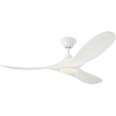 Generation Lighting Fans - Maverick II LED 52" 3-Blade Ceiling Fan - Matte White - 3MAVR52RZWD