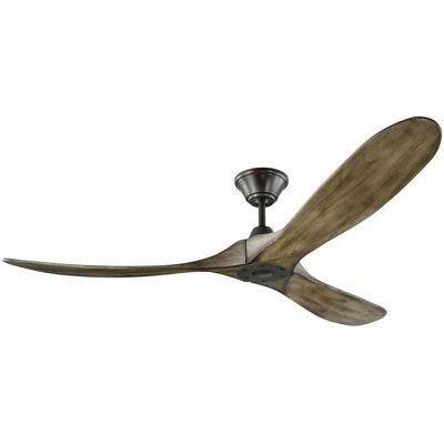 Generation Lighting Fans - Maverick 60" 3-Blade Ceiling Fan - Aged Pewter - 3MAVR60AGP