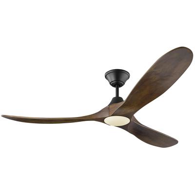 Generation Lighting Fans - Maverick LED 60" 3-Blade Ceiling Fan - Black - 3MAVR60BKD