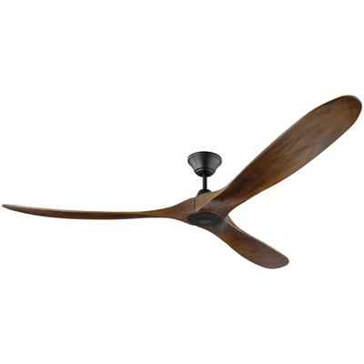 Generation Lighting Fans - Maverick Max 70" 3-Blade Ceiling Fan - Black - 3MAVR70BK