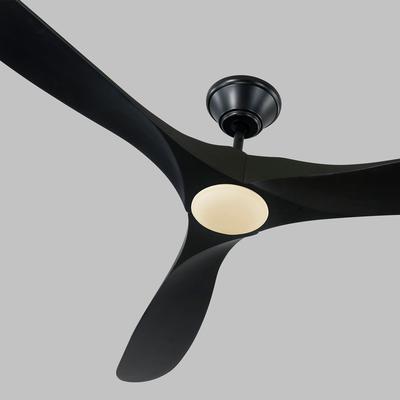 Generation Lighting Fans - Maverick Max 70" LED 3-Blade Ceiling Fan - Black on Black - 3MAVR70BKBKD