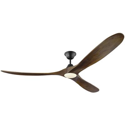 Generation Lighting Fans - Maverick Max 70" LED 3-Blade Ceiling Fan - Black - 3MAVR70BKD