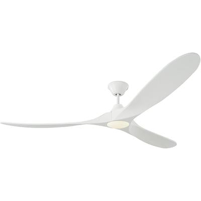 Generation Lighting Fans - Maverick Max 70" LED 3-Blade Ceiling Fan - Matte White - 3MAVR70RZWD