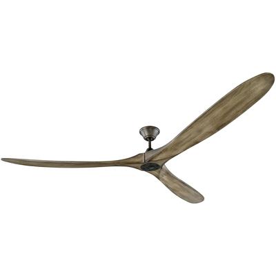 Generation Lighting Fans - Maverick Super Max 88" 3-Blade Ceiling Fan - Aged Pewter - 3MAVR88AGP