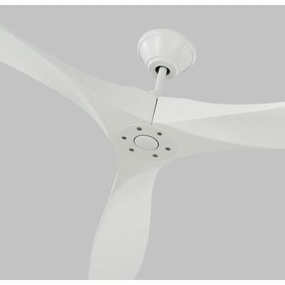 Generation Lighting Fans - Maverick Super Max 88" 3-Blade Ceiling Fan - Matte White - 3MAVR88RZW