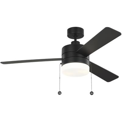 Generation Lighting Fans - Syrus 52" Ceiling Fan - Midnight Black - 3SY52MBKD