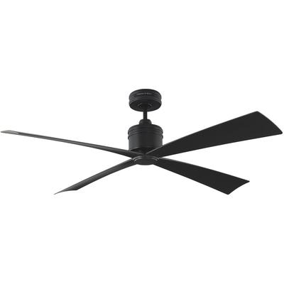 Generation Lighting Fans - Launceton 56" Ceiling Fan - Midnight Black - 4LNCR56MBK