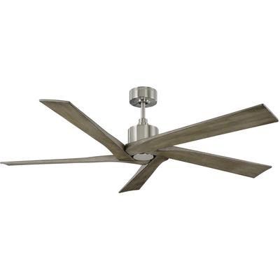 Generation Lighting Fans - Aspen 56" Ceiling Fan - Brushed Steel - 5ASPR56BS