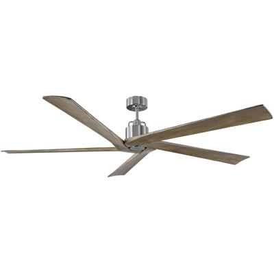 Generation Lighting Fans - Aspen 70" Ceiling Fan - Brushed Steel - 5ASPR70BS