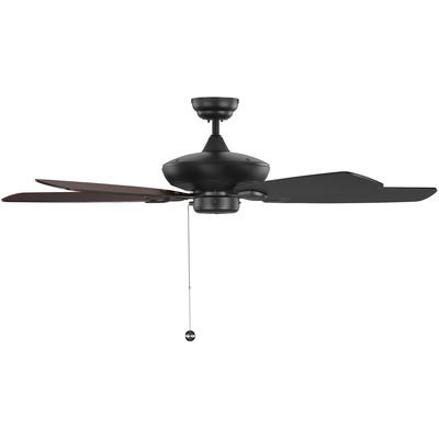 Generation Lighting Fans - Colony Max 52" Ceiling Fan - Midnight Black - 5COM52MBK