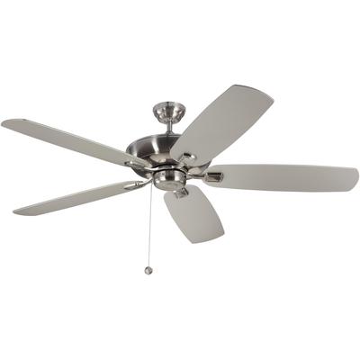 Generation Lighting Fans - Colony Super Max 60" Ceiling Fan - Brushed Steel - 5CSM60BS