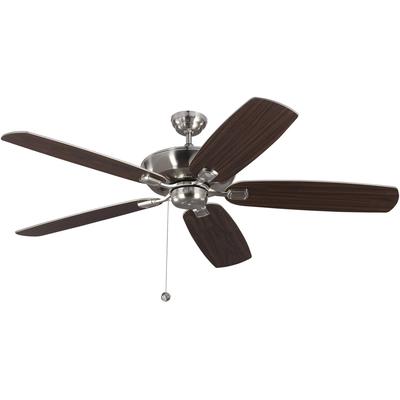 Generation Lighting Fans - Colony Super Max 60" Ceiling Fan - Brushed Steel - 5CSM60BS