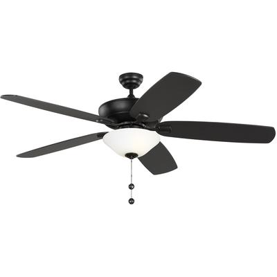 Generation Lighting Fans - Colony Super Max Plus 60" Ceiling Fan - Midnight Black - 5CSM60MBKD-V1