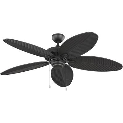 Generation Lighting Fans - Cruise 52" Outdoor Ceiling Fan - Matte Black - 5CU52BK