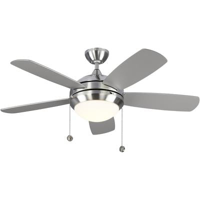 Generation Lighting Fans - Discus Classic II 44" Ceiling Fan - Brushed Steel - 5DIC44BSD-V1