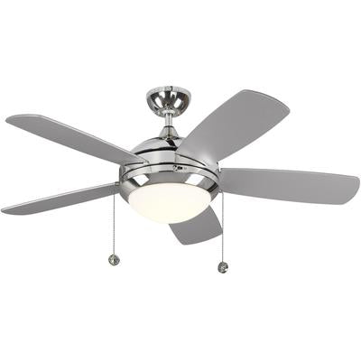 Generation Lighting Fans - Discus Classic II 44" Ceiling Fan - Polished Nickel - 5DIC44PND-V1