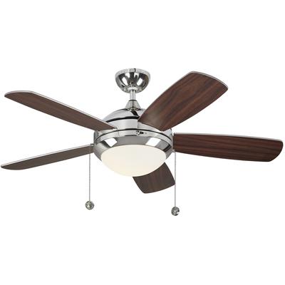 Generation Lighting Fans - Discus Classic II 44" Ceiling Fan - Polished Nickel - 5DIC44PND-V1