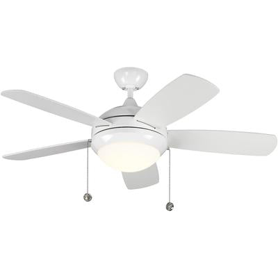 Generation Lighting Fans - Discus Classic II 44" Ceiling Fan - White - 5DIC44WHD-V1