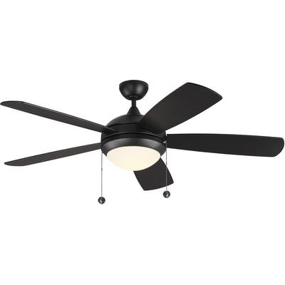 Generation Lighting Fans - Discus Classic 52" Ceiling Fan - Matte Black - 5DIC52BKD-V1