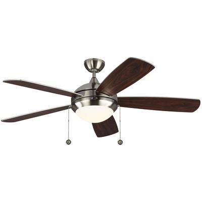 Generation Lighting Fans - Discus Classic 52" Ceiling Fan - Brushed Steel - 5DIC52BSD-V1