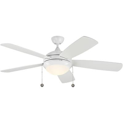 Generation Lighting Fans - Discus Classic 52" Ceiling Fan - Matte White - 5DIC52WHD-V1