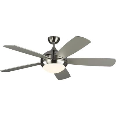 Generation Lighting Fans - Discus Smart 52" LED Ceiling Fan - Brushed Steel - 5DISM52BSD