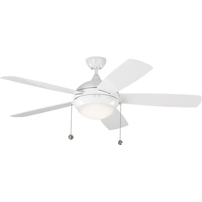 Generation Lighting Fans - Discus Outdoor 52" Ceiling Fan - White - 5DIW52WHD