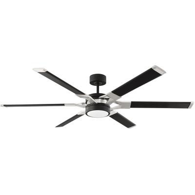 Generation Lighting Fans - Loft 62" LED Ceiling Fan - Midnight Black - 6LFR62MBKD