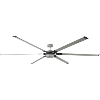 Generation Lighting Fans - Loft 96" Ceiling Fan - Painted Brushed Steel - 6LFR96PBSD