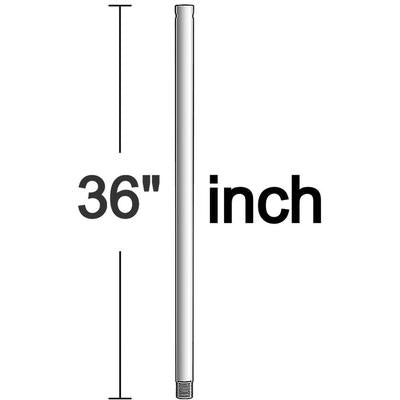 Generation Lighting Fans - 36" Downrod - Polished Nickel - DR36PN