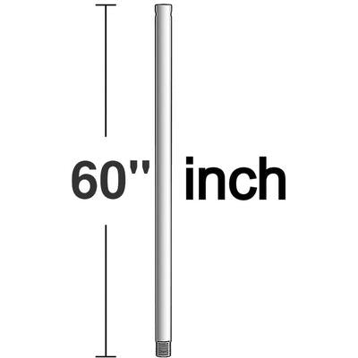 Generation Lighting Fans - 60" Downrod - Polished Nickel - DR60PN