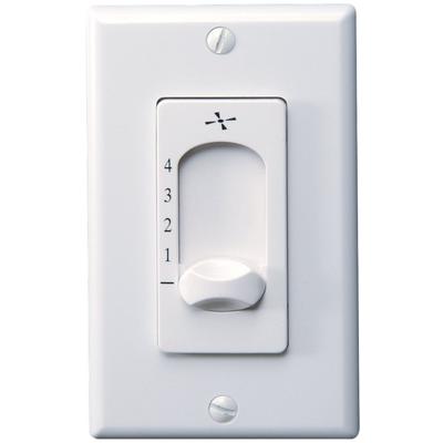 Generation Lighting Fans - 4-Speed Wall Control - White - ESSWC-3-WH